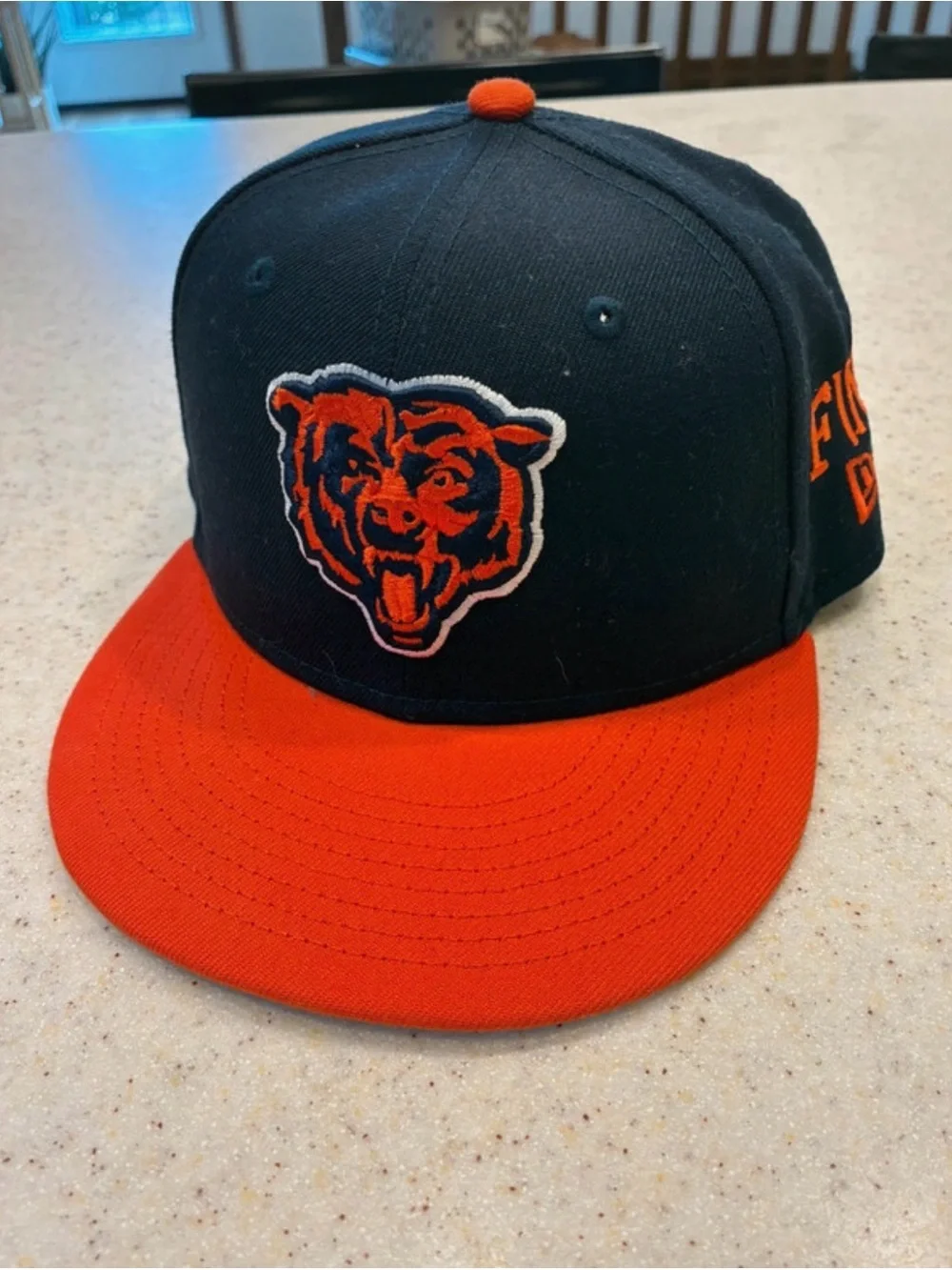 New Era Kids Two-Tone Snapback Cap in Navy and Orange